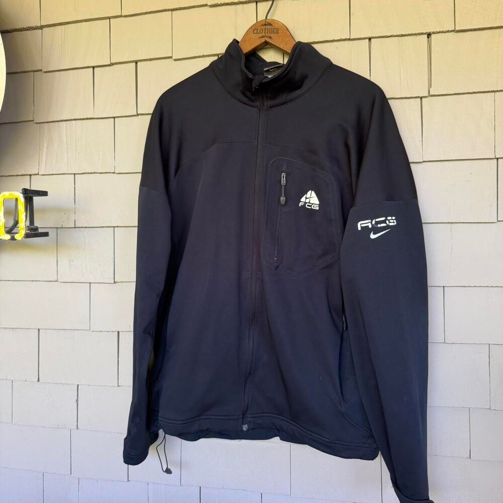 Nike-acg Men's Black and Navy Jacket